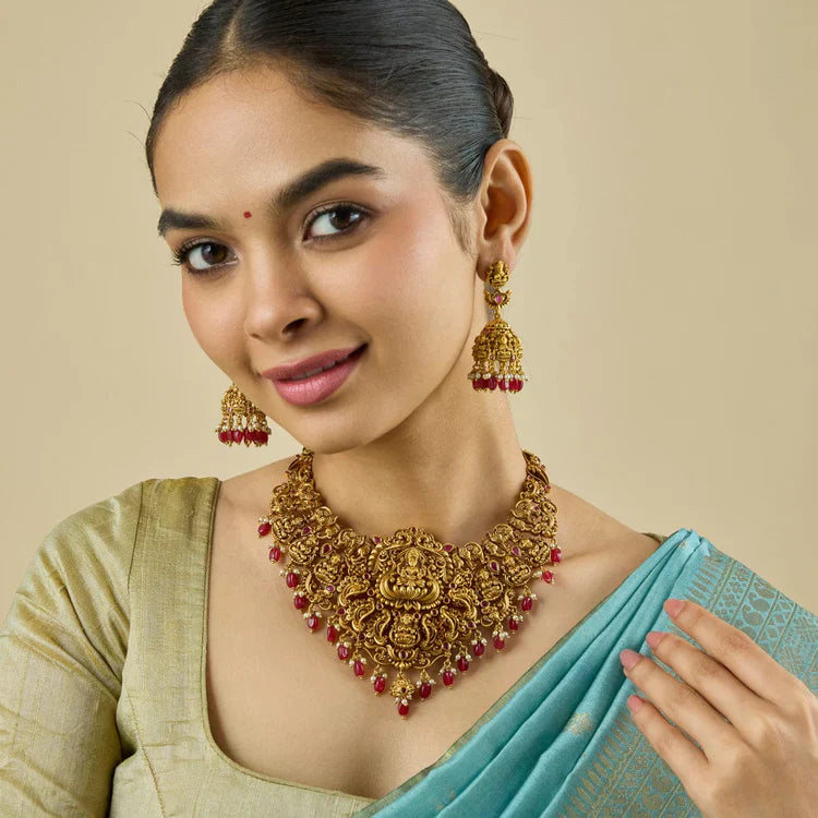 Antique Temple Jewellery Set 0006