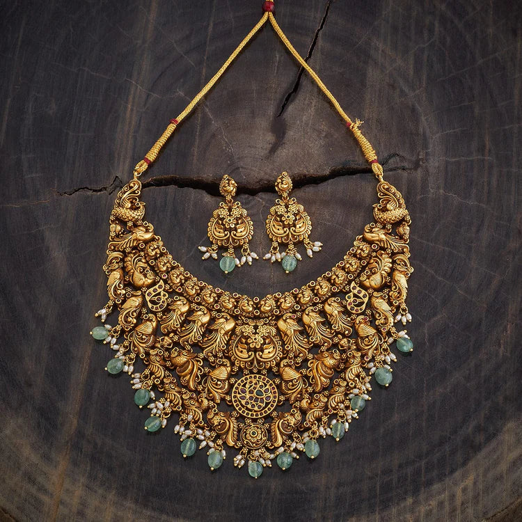 Antique Temple Jewellery Set 0009
