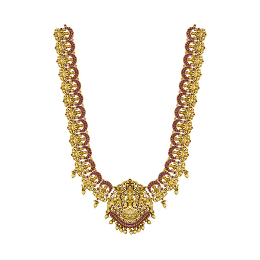 Divine Temple-Inspired Goddess Long Necklace Set