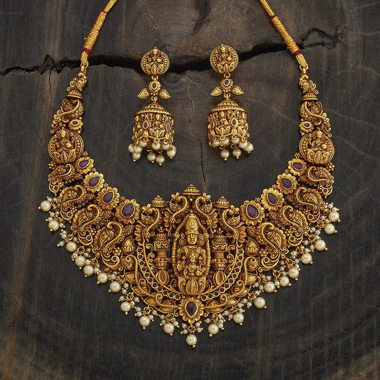 Antique Temple Jewellery Set 0002