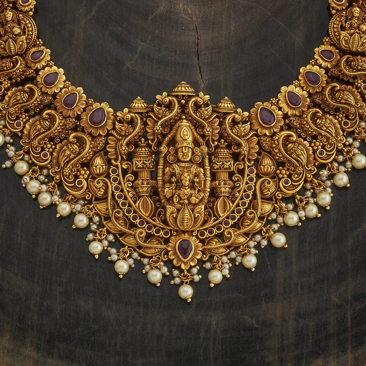 Antique Temple Jewellery Set 0002