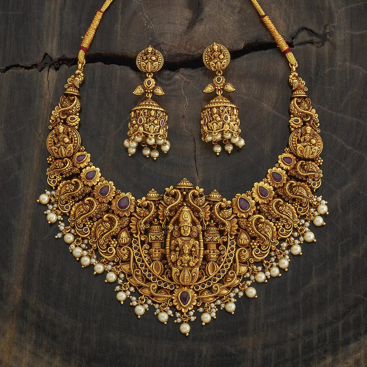 Antique Temple Jewellery Set 0002