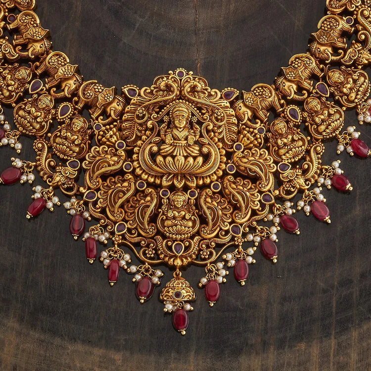 Antique Temple Jewellery Set 0006