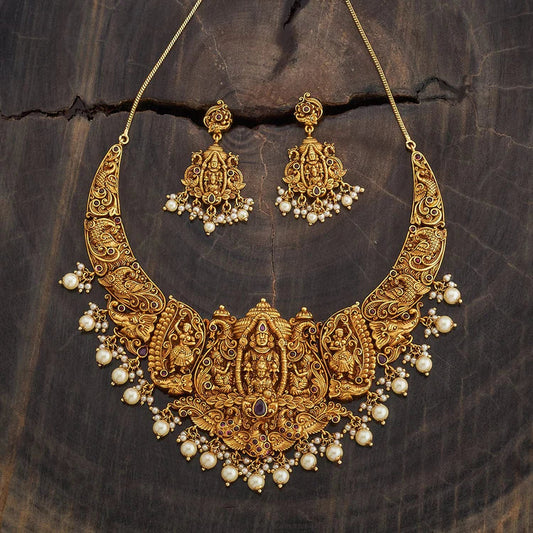 Antique Temple Jewellery Set 0004