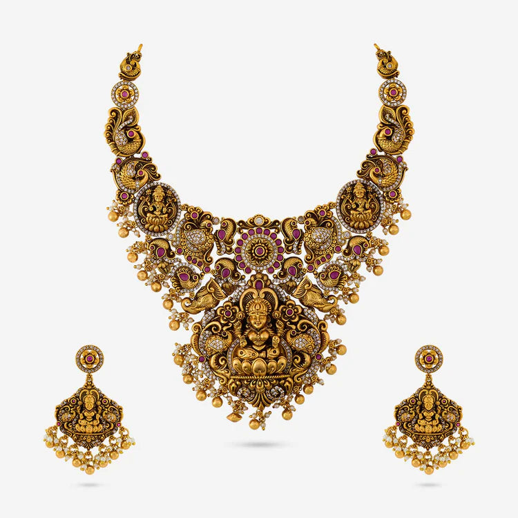 Antique Temple Jewellery Set 0007