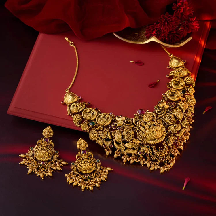 Antique Temple Jewellery Set 00010