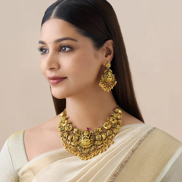 Antique Temple Jewellery Set 00010