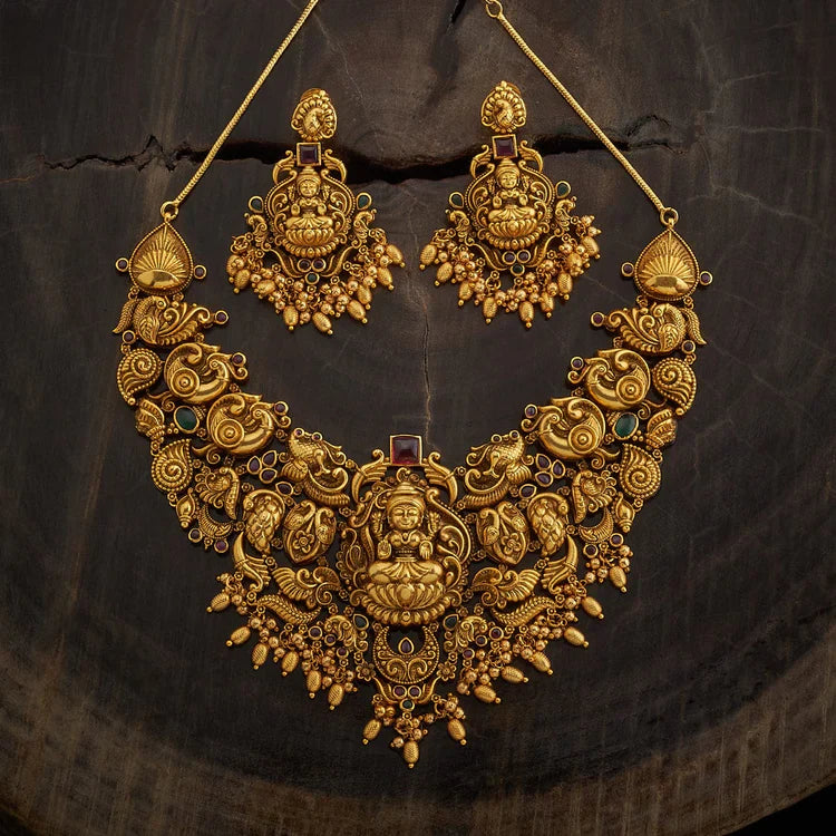 Antique Temple Jewellery Set 00010