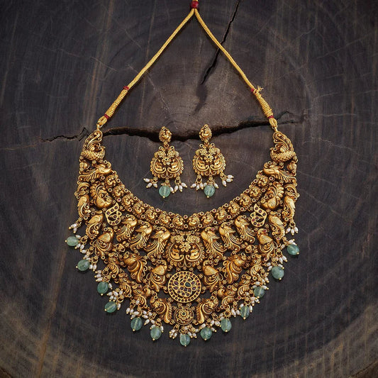 Antique Temple Jewellery Set 0009