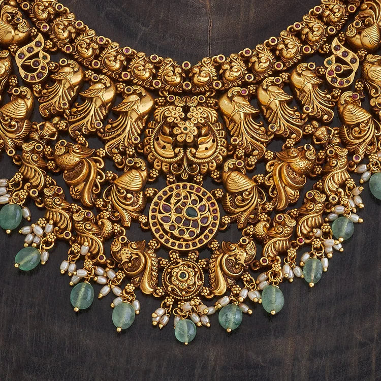 Antique Temple Jewellery Set 0009