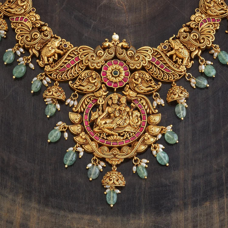 Antique Temple Jewellery Set 0005