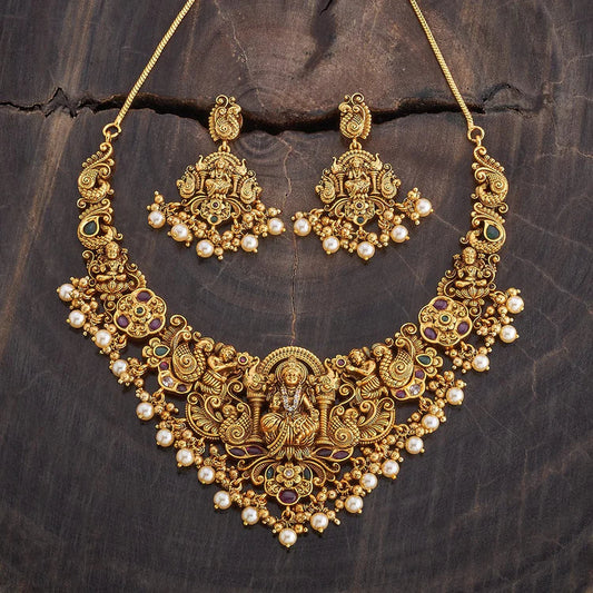 Antique Temple Jewellery Set 0001