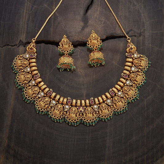 Antique Temple Jewellery Set 00017