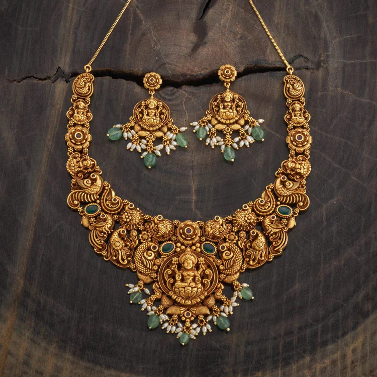 Antique Temple Jewellery Set 0003