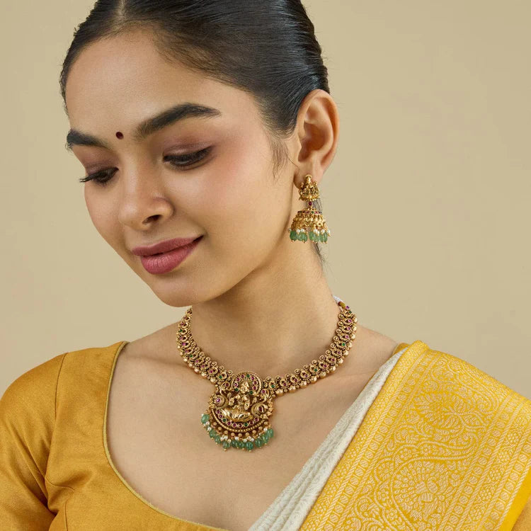 Antique Temple Jewellery Set 00012