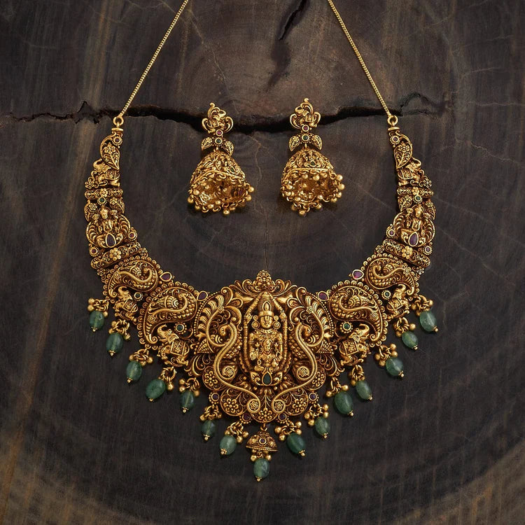 Antique Temple Jewellery Set 0008