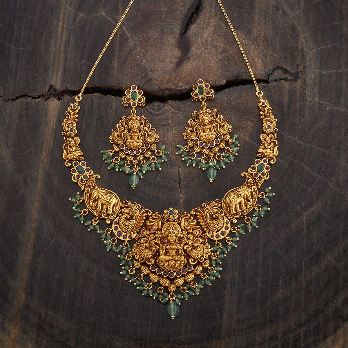 Antique Temple Jewellery Set 00014