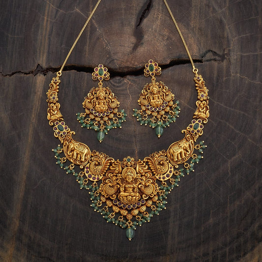 Antique Temple Jewellery Set 00014