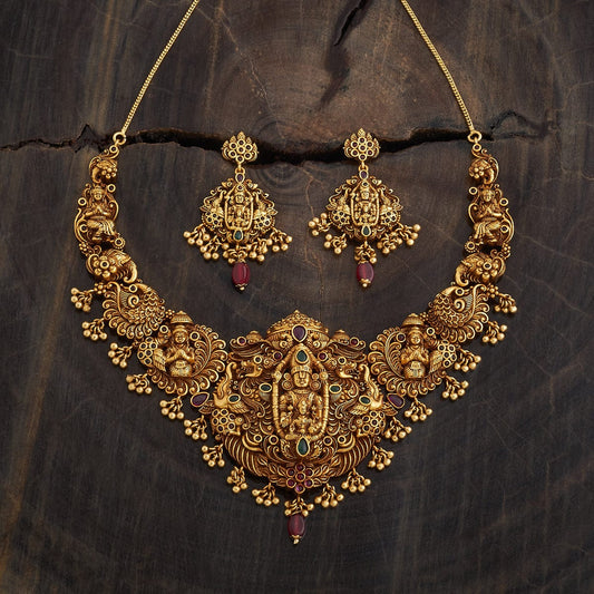 Antique Temple Jewellery Set 00018