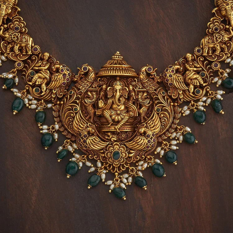 Antique Temple Jewellery Set 00013