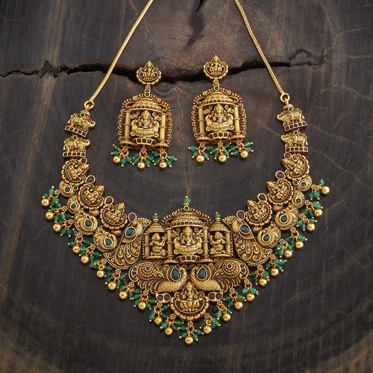 Antique Temple Jewellery Set 00016