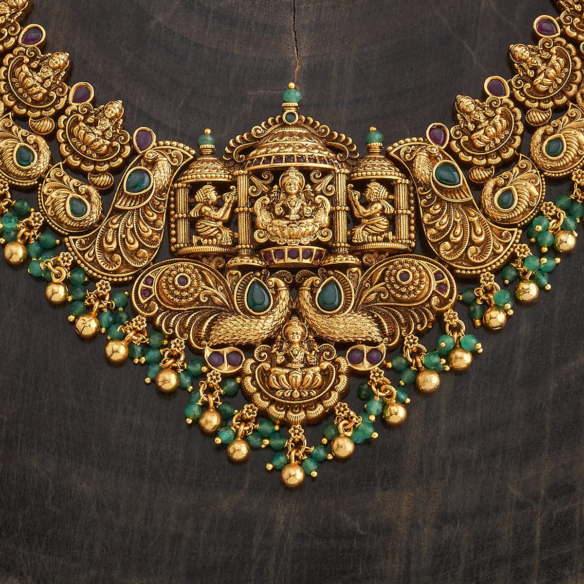 Antique Temple Jewellery Set 00016