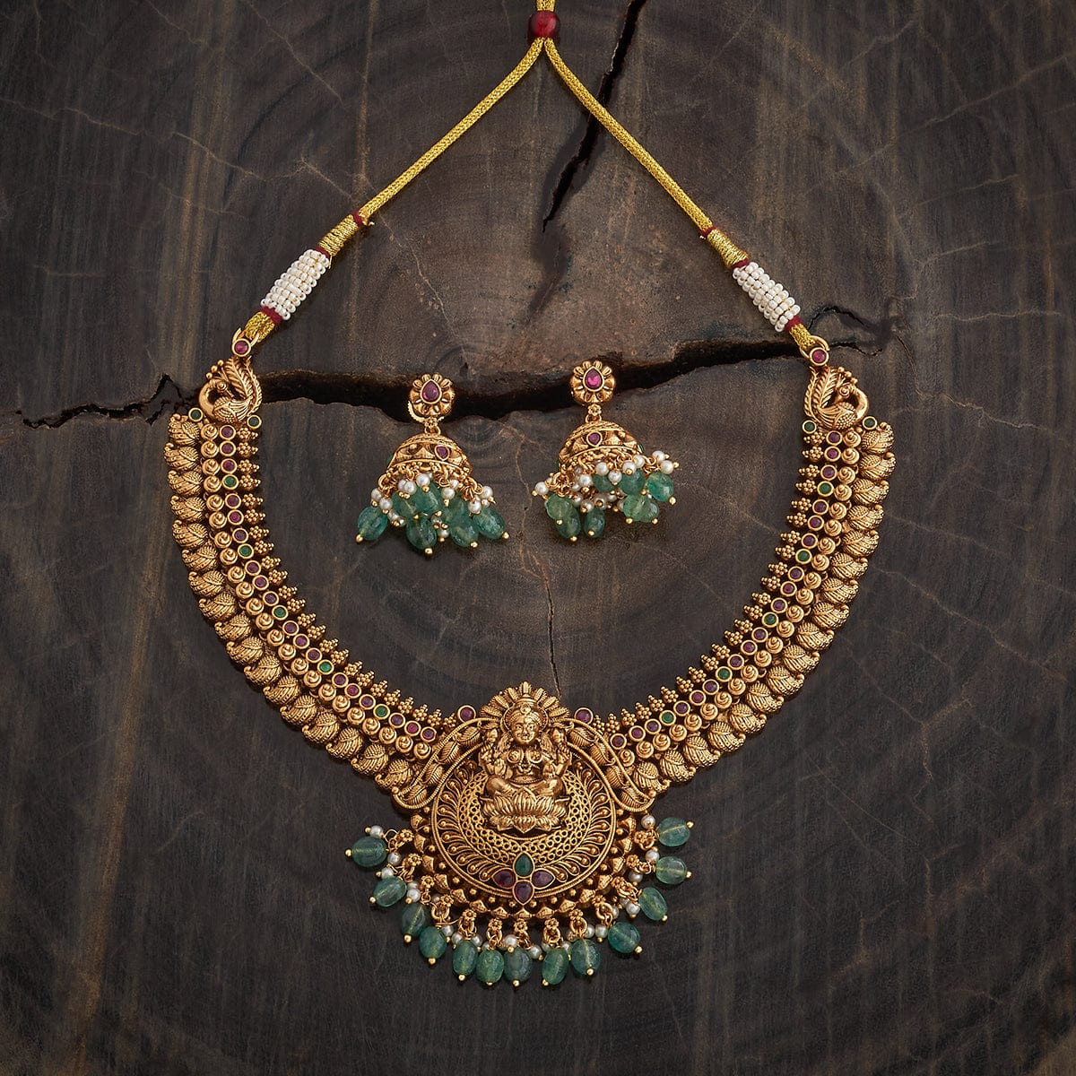 Antique Temple Jewellery Set 00015