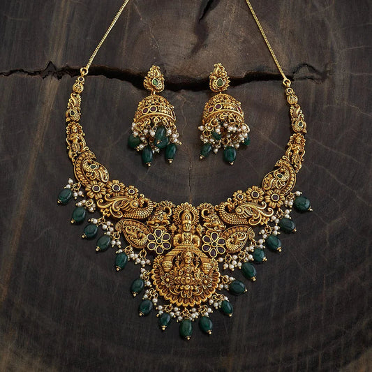 Antique Temple Jewellery Set 00011