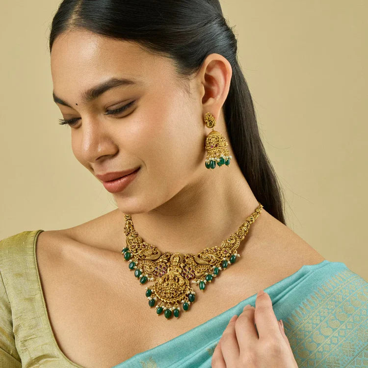 Antique Temple Jewellery Set 00011