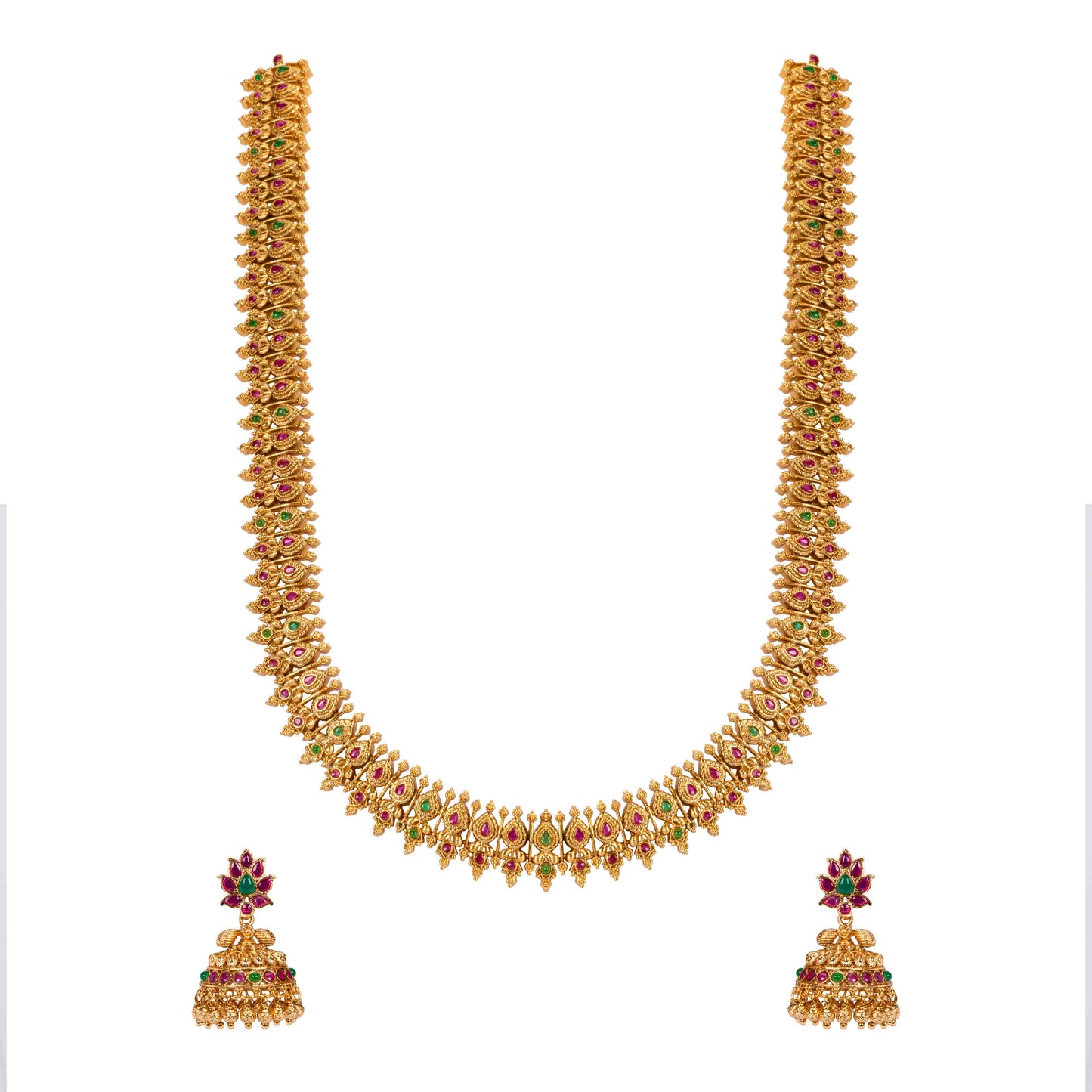Antique Gold-Plated Long Necklace Set